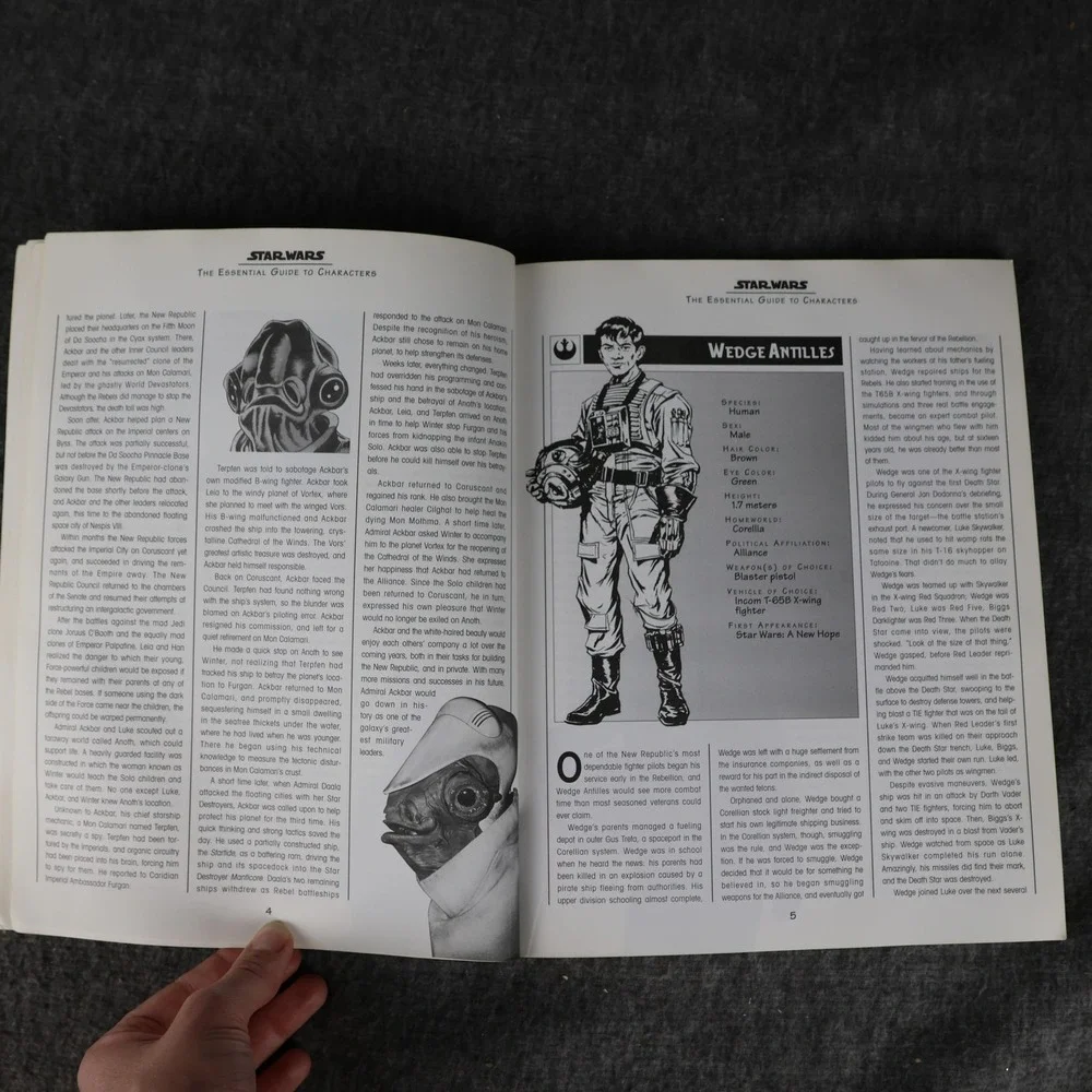 Vintage Star Wars Essential Guide To Characters Andy Mangels PB 1st 1995 USA